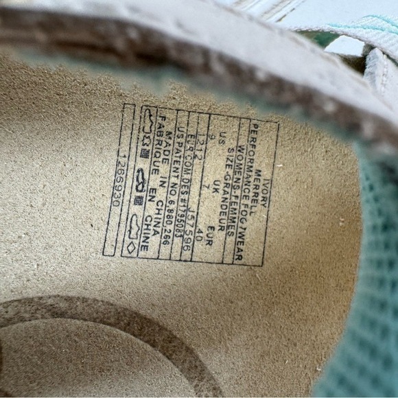 Merrell‎ Jacardia Sandal Women's 9 Ivory Q form Air Cushion Buckle Strappy READ - Picture 5 of 12